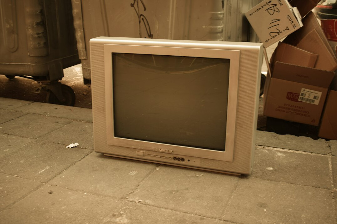 vintage television set